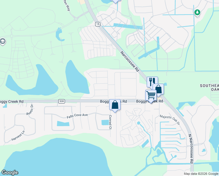 map of restaurants, bars, coffee shops, grocery stores, and more near 14922 Fells Lane in Orlando