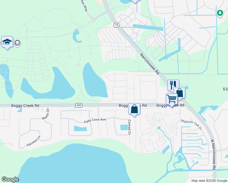 map of restaurants, bars, coffee shops, grocery stores, and more near in Orlando