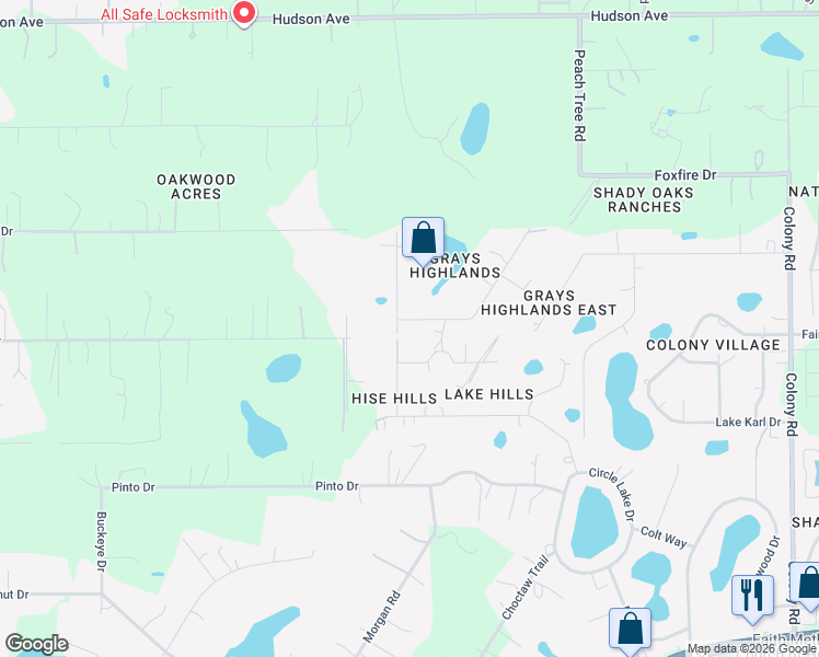 map of restaurants, bars, coffee shops, grocery stores, and more near 11034 Black Walnut Street in Hudson