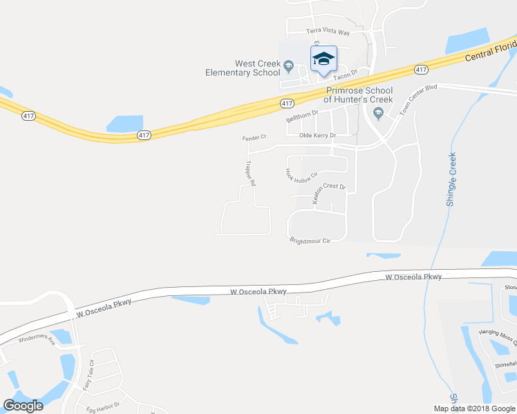 map of restaurants, bars, coffee shops, grocery stores, and more near 14831 Trapper Road in Orlando