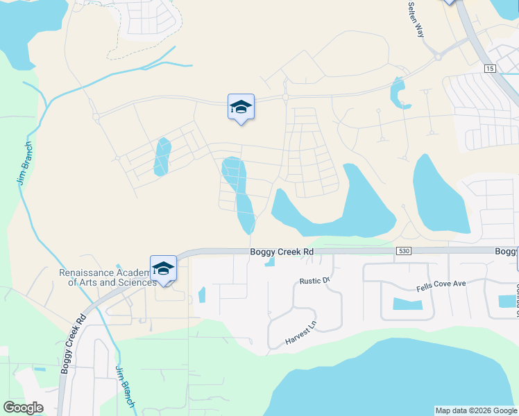 map of restaurants, bars, coffee shops, grocery stores, and more near 4580-4600 Boggy Creek Road in Kissimmee