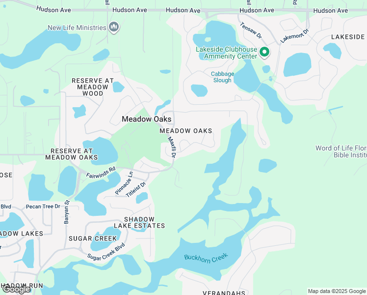 map of restaurants, bars, coffee shops, grocery stores, and more near 13240 Prince Circle in Hudson