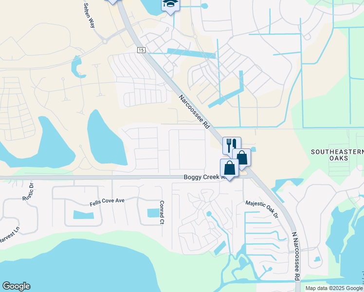 map of restaurants, bars, coffee shops, grocery stores, and more near 14837 Honeycrisp Lane in Kissimmee