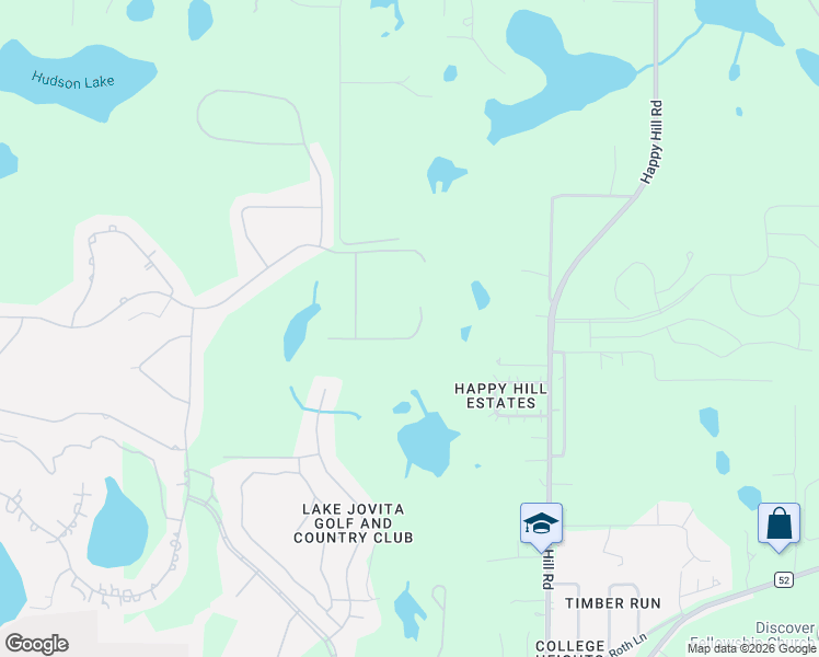 map of restaurants, bars, coffee shops, grocery stores, and more near 34653 Heavenly Lane in Dade City