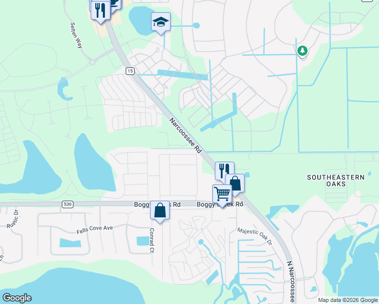 map of restaurants, bars, coffee shops, grocery stores, and more near 14727 Fells Lane in Orlando