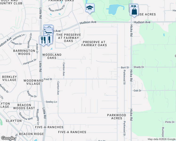 map of restaurants, bars, coffee shops, grocery stores, and more near 13426 Chicago Avenue in Hudson