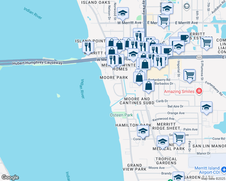 225 South Tropical Trail, Merritt Island FL Walk Score