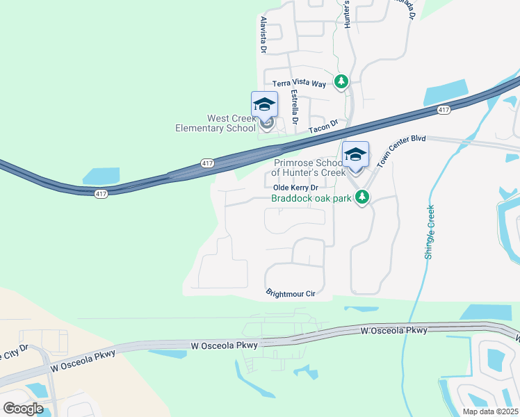 map of restaurants, bars, coffee shops, grocery stores, and more near 5098 Hook Hollow Circle in Orlando
