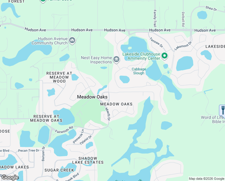 map of restaurants, bars, coffee shops, grocery stores, and more near 13345 Knotty Lane in Hudson