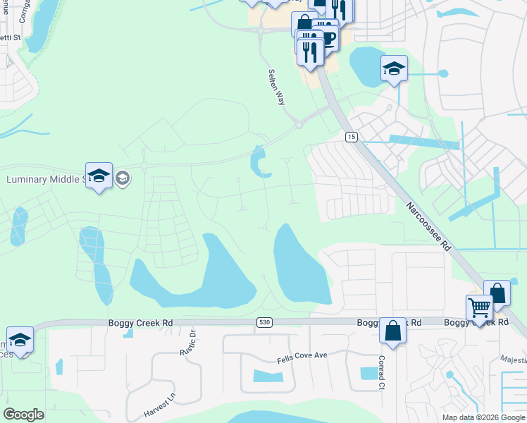 map of restaurants, bars, coffee shops, grocery stores, and more near 13712 Haulover Beach Ln in Orlando