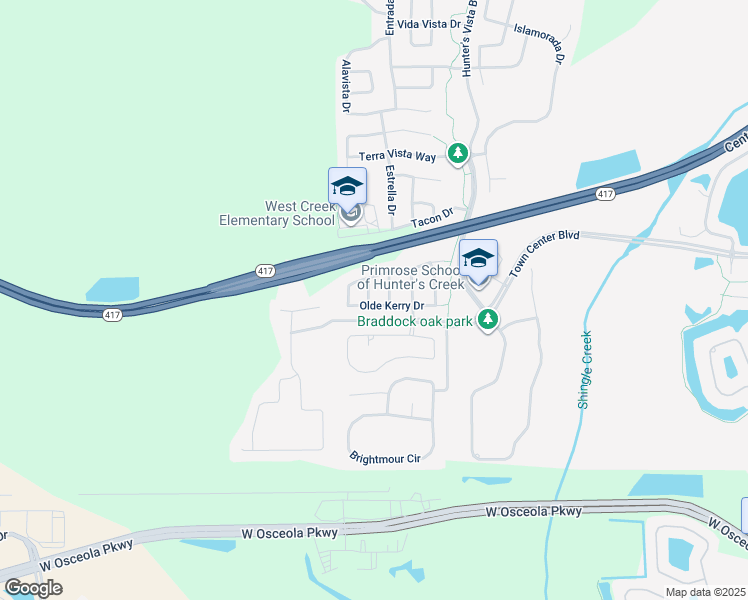 map of restaurants, bars, coffee shops, grocery stores, and more near 14331 Cheverleigh Drive in Orlando