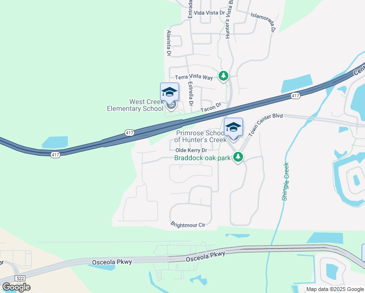 map of restaurants, bars, coffee shops, grocery stores, and more near 14327 Cheverleigh Drive in Orlando