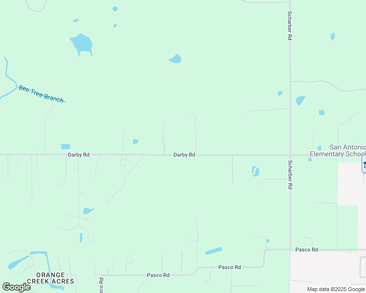 map of restaurants, bars, coffee shops, grocery stores, and more near 31417 Darby Road in Dade City