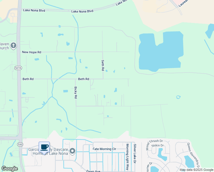 map of restaurants, bars, coffee shops, grocery stores, and more near 6804 Beth Road in Orlando