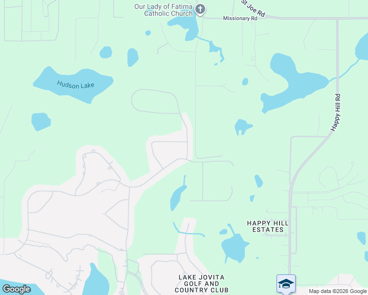 map of restaurants, bars, coffee shops, grocery stores, and more near 13517 Carryback Drive in Dade City