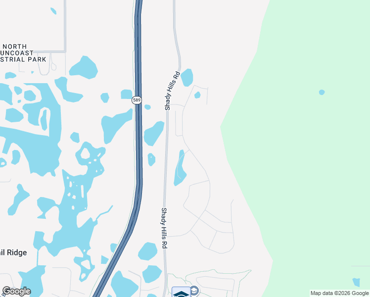 map of restaurants, bars, coffee shops, grocery stores, and more near 13465 Shady Hills Road in Shady Hills