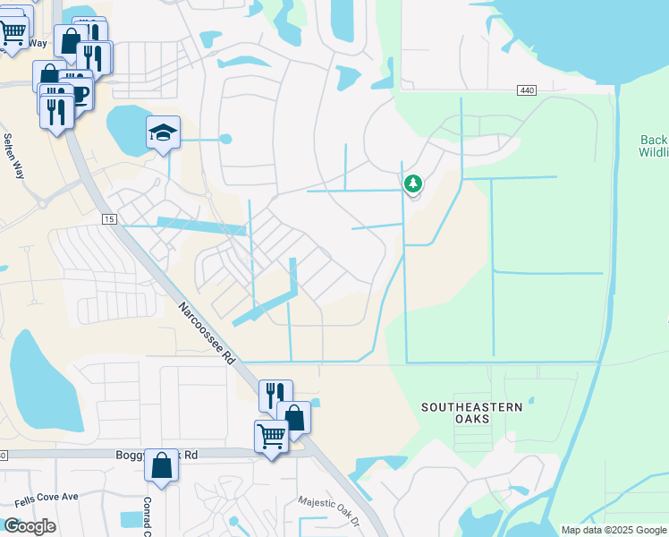 map of restaurants, bars, coffee shops, grocery stores, and more near 13162 Stanthorne Avenue in Orlando