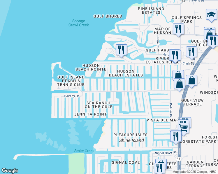 map of restaurants, bars, coffee shops, grocery stores, and more near 13738 John Casson Avenue in Hudson
