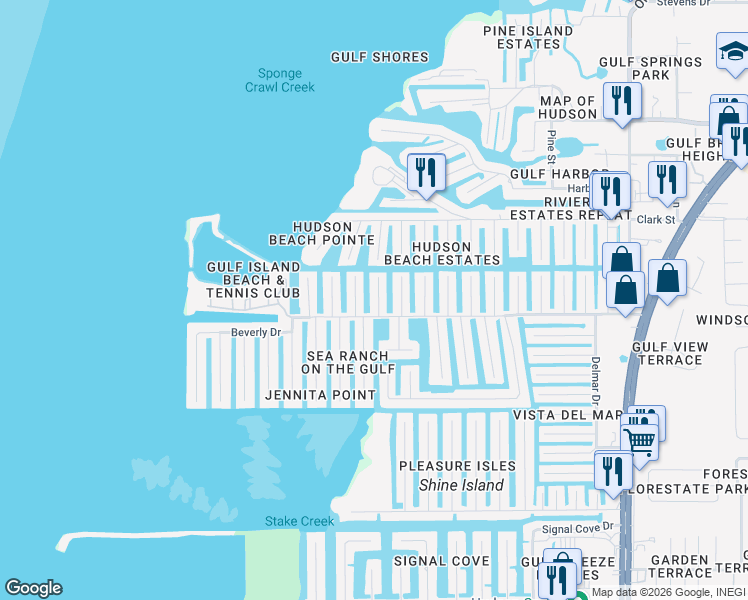 map of restaurants, bars, coffee shops, grocery stores, and more near 13741 John Casson Avenue in Hudson