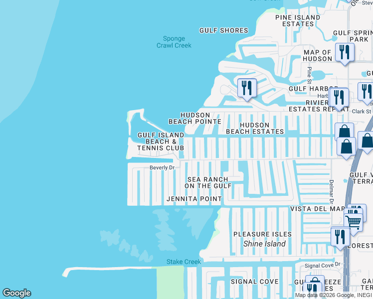 map of restaurants, bars, coffee shops, grocery stores, and more near 13801 Celida Avenue in Hudson