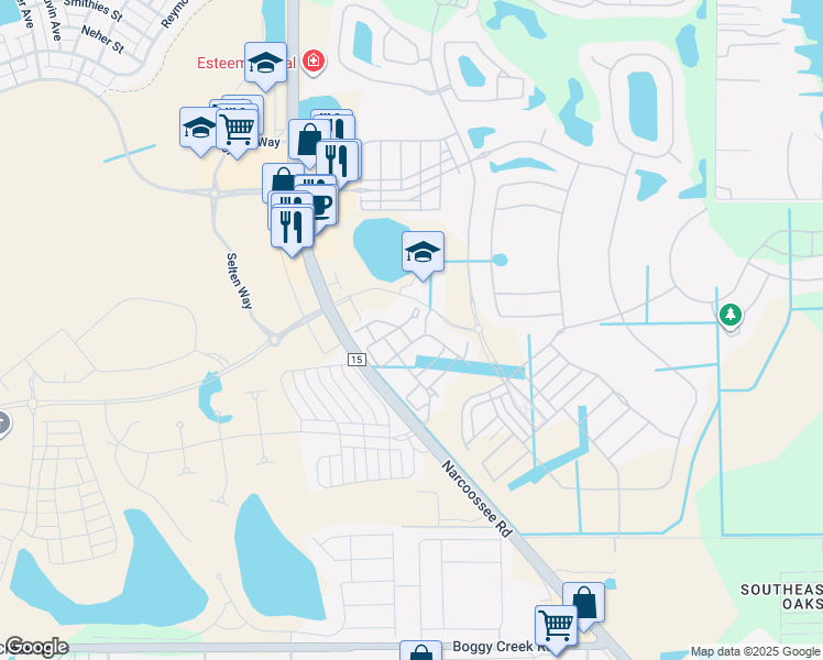 map of restaurants, bars, coffee shops, grocery stores, and more near 14015 Sanctuary View Trail in Orlando