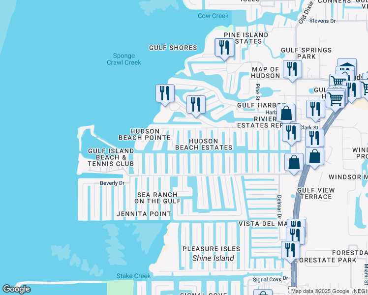 map of restaurants, bars, coffee shops, grocery stores, and more near 13800 Barnard Avenue in Hudson