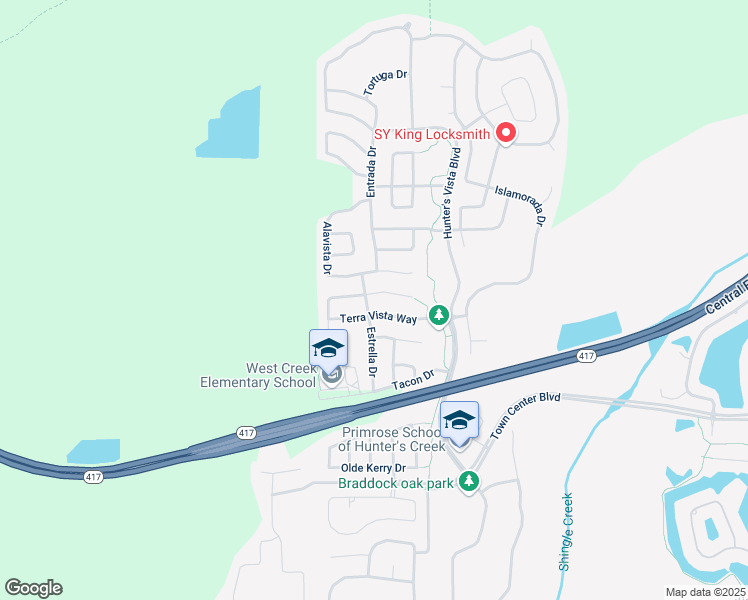 map of restaurants, bars, coffee shops, grocery stores, and more near 5110 Marbella Isle Drive in Orlando