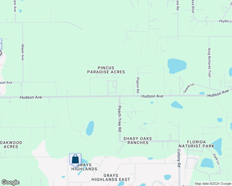 map of restaurants, bars, coffee shops, grocery stores, and more near 14006 Bluegill Lane in Hudson