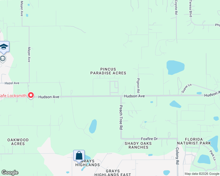 map of restaurants, bars, coffee shops, grocery stores, and more near 14015 Bream Drive in Hudson