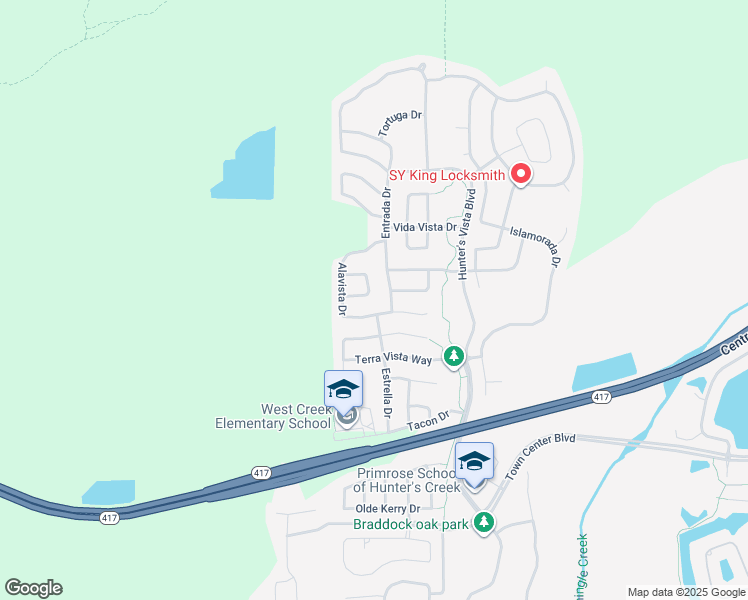 map of restaurants, bars, coffee shops, grocery stores, and more near 14153 Serena Lake Dr in Orlando