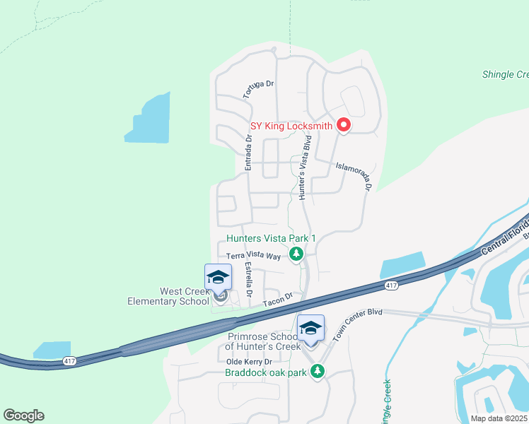 map of restaurants, bars, coffee shops, grocery stores, and more near 4952 Solimartin Drive in Orlando