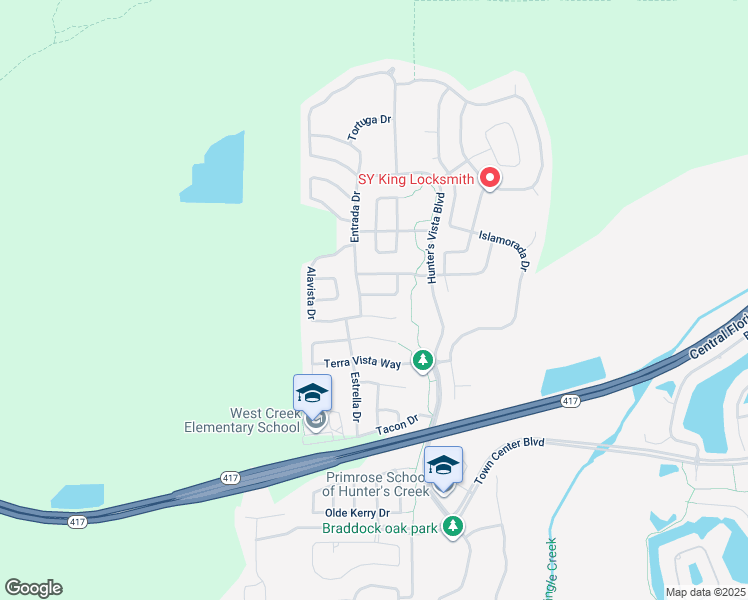 map of restaurants, bars, coffee shops, grocery stores, and more near 4952 Solimartin Drive in Orlando