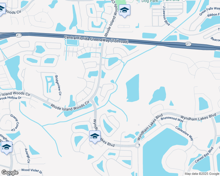 map of restaurants, bars, coffee shops, grocery stores, and more near 1836 White Heron Bay Circle in Orlando