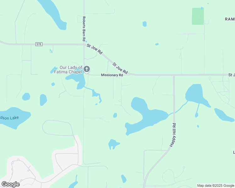 map of restaurants, bars, coffee shops, grocery stores, and more near 14129 Paradise Lane in Dade City