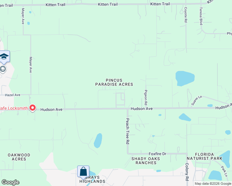 map of restaurants, bars, coffee shops, grocery stores, and more near 14029 Bream Drive in Hudson