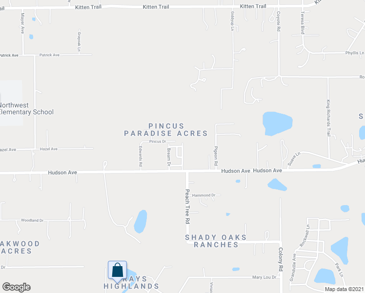 map of restaurants, bars, coffee shops, grocery stores, and more near 14020 Bluegill Lane in Hudson