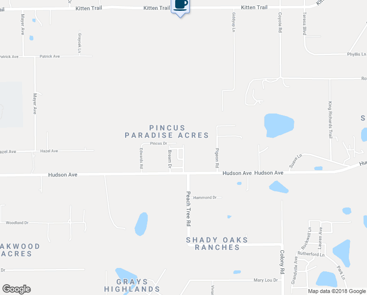 map of restaurants, bars, coffee shops, grocery stores, and more near 14032 Bluegill Lane in Hudson