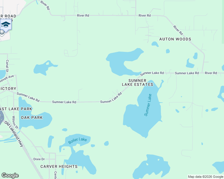 map of restaurants, bars, coffee shops, grocery stores, and more near 39349 Sumner Lake Road in Dade City