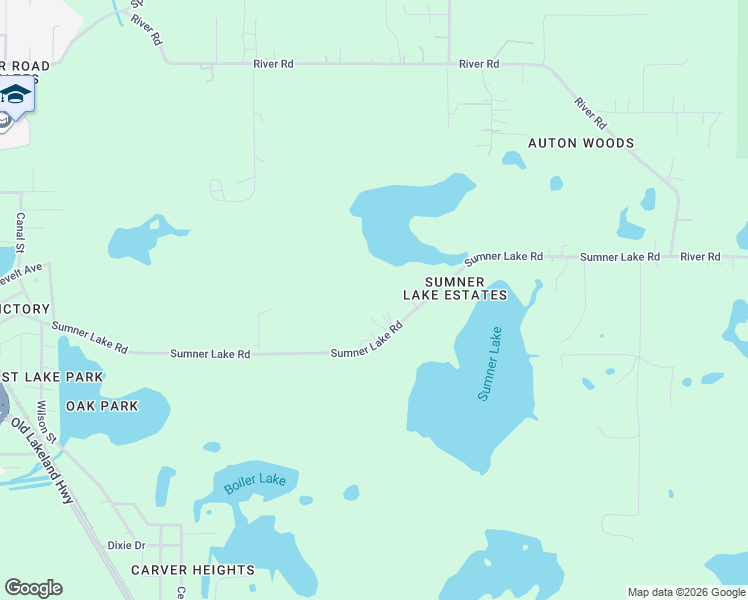 map of restaurants, bars, coffee shops, grocery stores, and more near 39349 Sumner Lake Road in Dade City