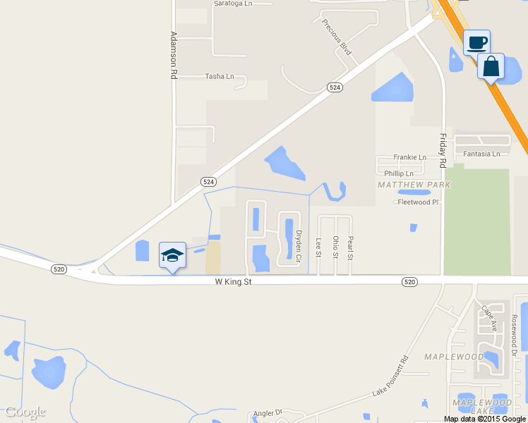 map of restaurants, bars, coffee shops, grocery stores, and more near 721 Cressa Circle in Cocoa