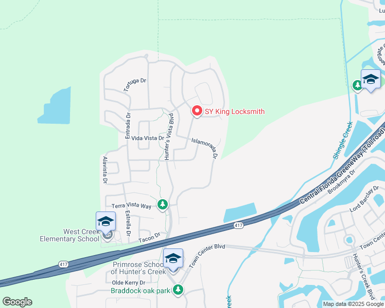 map of restaurants, bars, coffee shops, grocery stores, and more near 14028 Sierra Vista Drive in Orlando