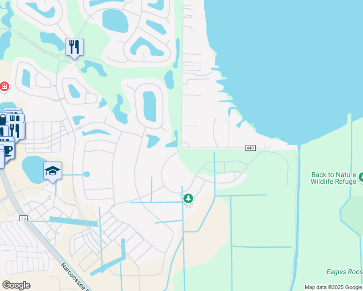 map of restaurants, bars, coffee shops, grocery stores, and more near 11100 Tindall Road in Orlando