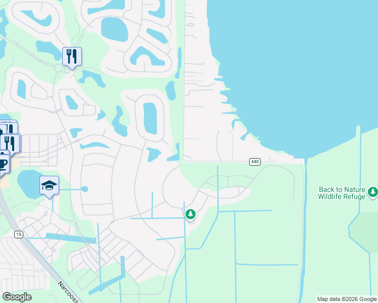 map of restaurants, bars, coffee shops, grocery stores, and more near 11101 Tindall Road in Orlando