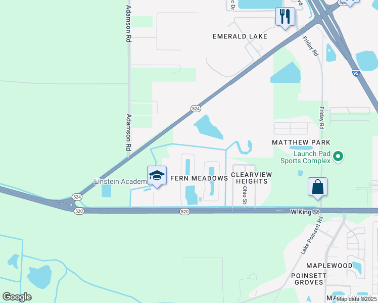 map of restaurants, bars, coffee shops, grocery stores, and more near 632 Cressa Circle in Cocoa