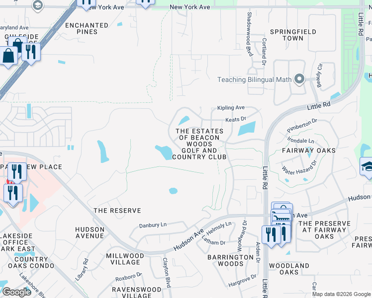 map of restaurants, bars, coffee shops, grocery stores, and more near 8547 Coral Creek Loop in Hudson