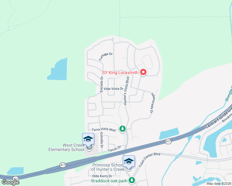 map of restaurants, bars, coffee shops, grocery stores, and more near 5335 Santa Ana Drive in Orlando