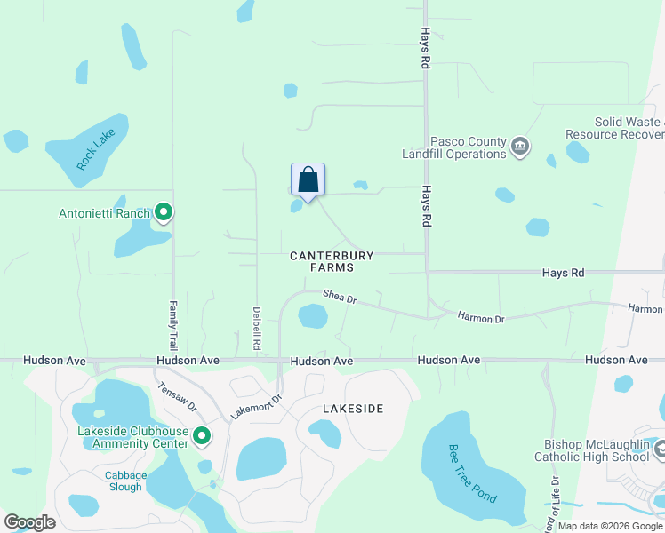 map of restaurants, bars, coffee shops, grocery stores, and more near 14134 Chesterfield Trail in Hudson