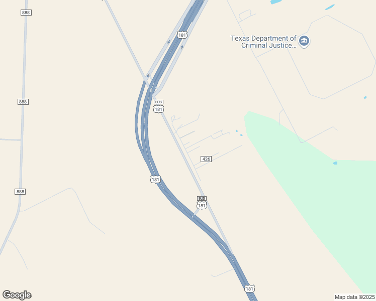 map of restaurants, bars, coffee shops, grocery stores, and more near 319-325 County Road 426 in Beeville