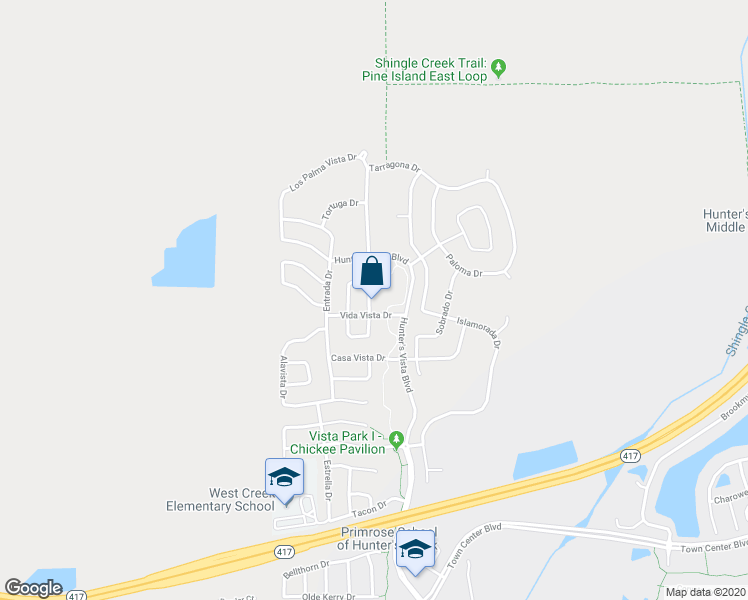 map of restaurants, bars, coffee shops, grocery stores, and more near 5335 Santa Ana Drive in Orlando