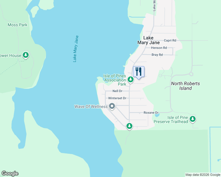 map of restaurants, bars, coffee shops, grocery stores, and more near 14123 Nell Drive in Orlando